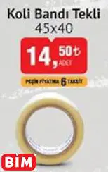 KOLİ BANDI TEKLİ 45X40 KOLİ BANDI TEKLİ 45X40